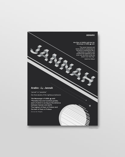 Jannah Poster | weiß